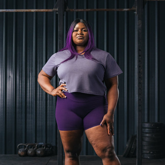 Къса тениска Crop Top SBD Aspire - Lavender