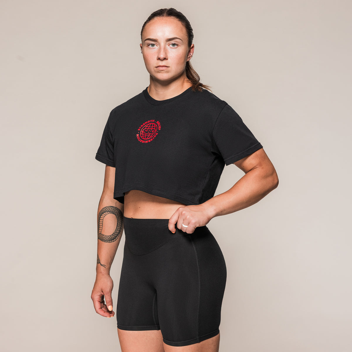 Къса тениска Crop Top SBD Classic